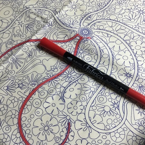 fabrico marker on fabric