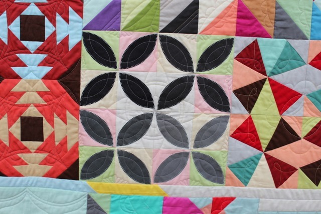 Bella Solids Sampler by Kim Lapacek, Quilted by Mandy Leins