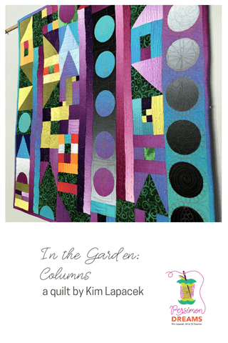 In The Garden Columns Quilt by Kim Lapacek