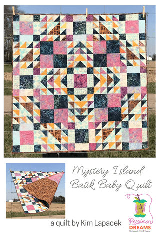 Mystery Island Batik Baby Quilt by Kim Lapacek