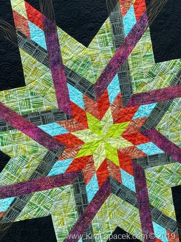 Big Star Braid Quilt in Island Batik Fabrics by Kim Lapacek