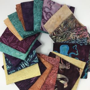 Neptune's Friends Island Batik Fabric
